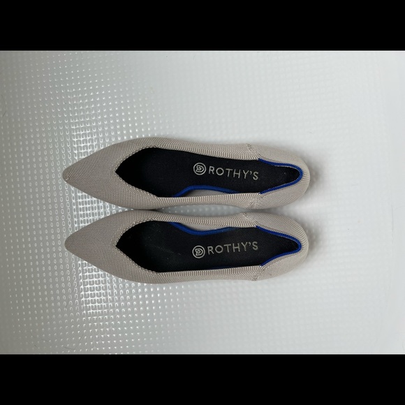 Rothy’s Pointed Toe Flat - Retired Light Gray Birdseye - Women’s 11 - Picture 5 of 5